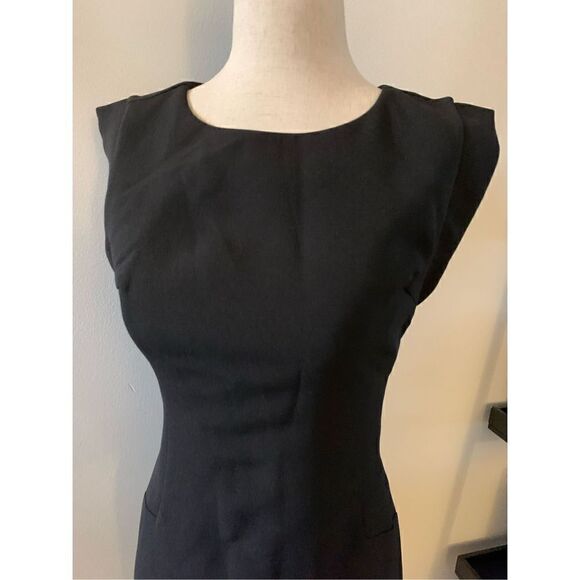 Black ann Taylor dress with lace at the bottom size 4p new - Picture 3 of 5